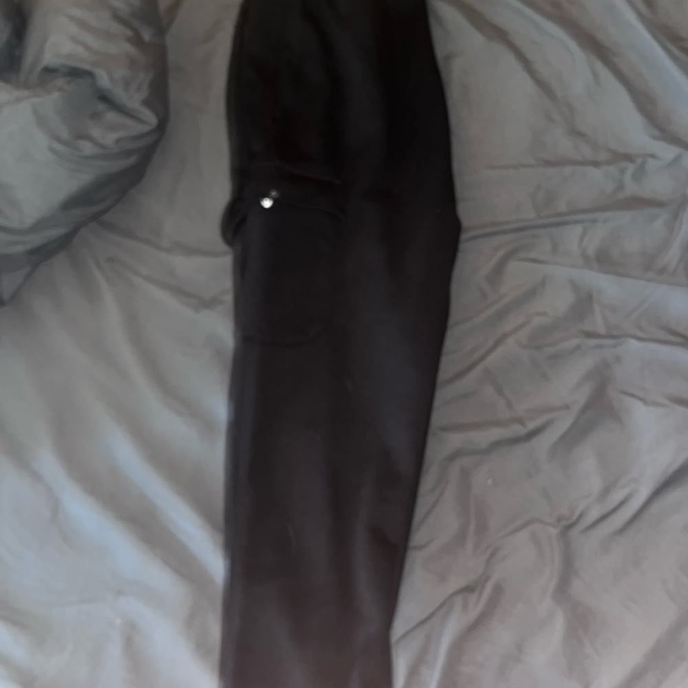 A black pair of cargo jogger sweatpants Size M in men’s but fit like an S